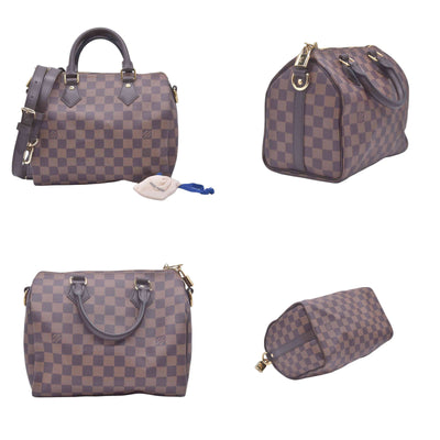 $1980 Louis Vuitton Damier Ebene Speedy Bandouliere 25 RFID