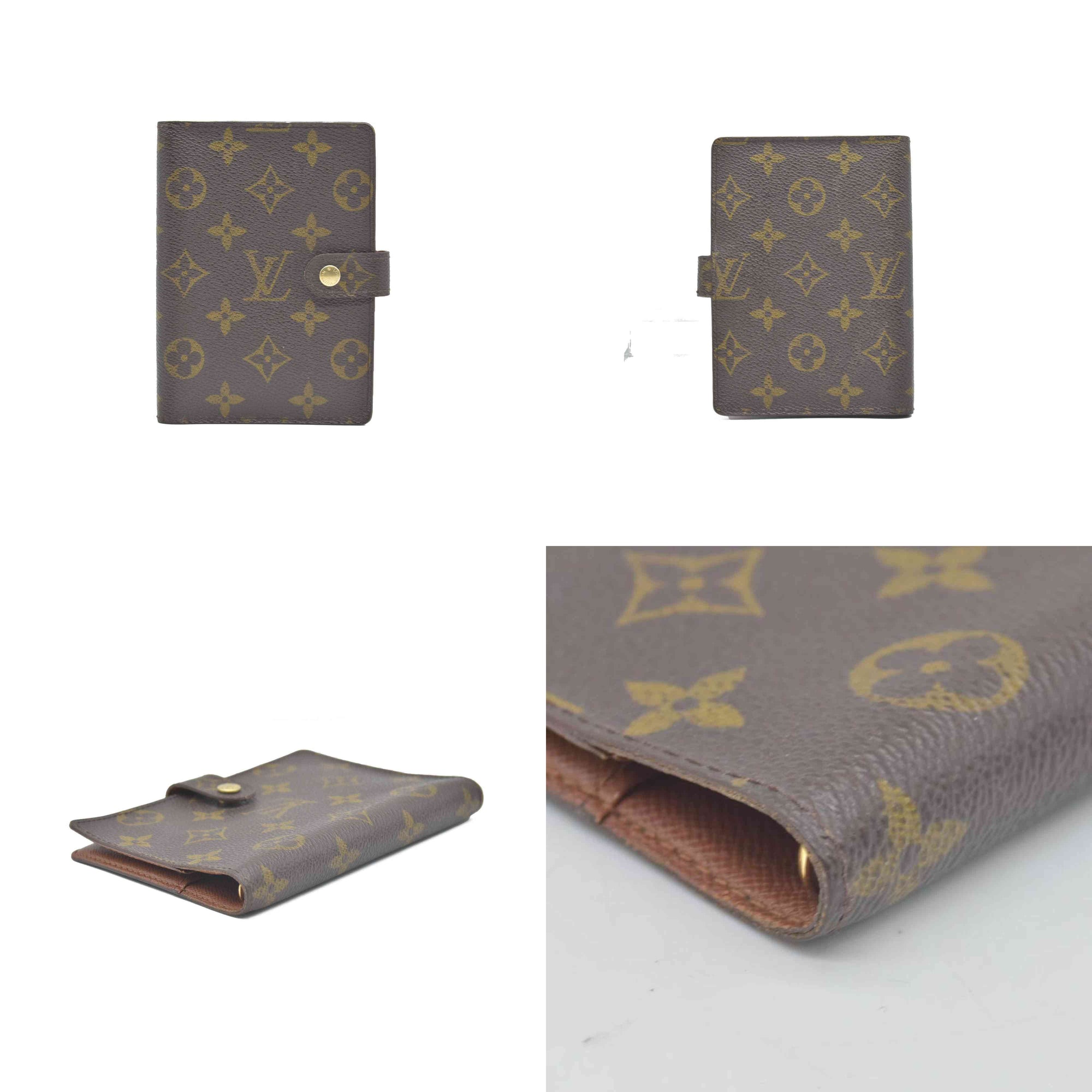 $505 1998 LOUIS VUITTONMonogram Small Ring Agenda Cover CONSIGNMENT CA1928