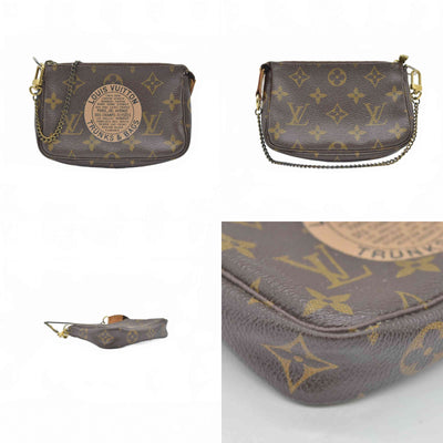 $835 2007 Louis Vuitton Monogram Complice Trunks and Bags Mini Pochette Accessories Beige FL3077