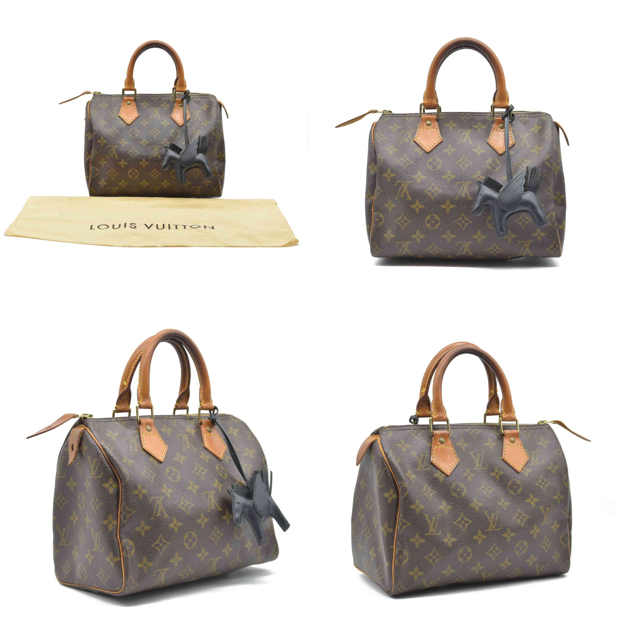 Louis Vuitton Speedy 25 Handbag Monogram Brown