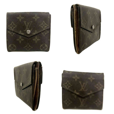 $650 Louis Vuitton Monogram Portefeiulle Elise Trifold Wallet 823