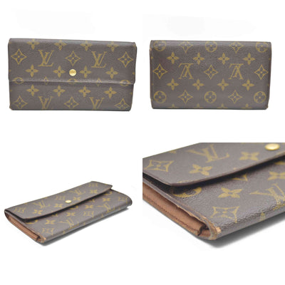 Louis Vuitton Monogram Porte Tresor International Trifold Long Wallet CA1924