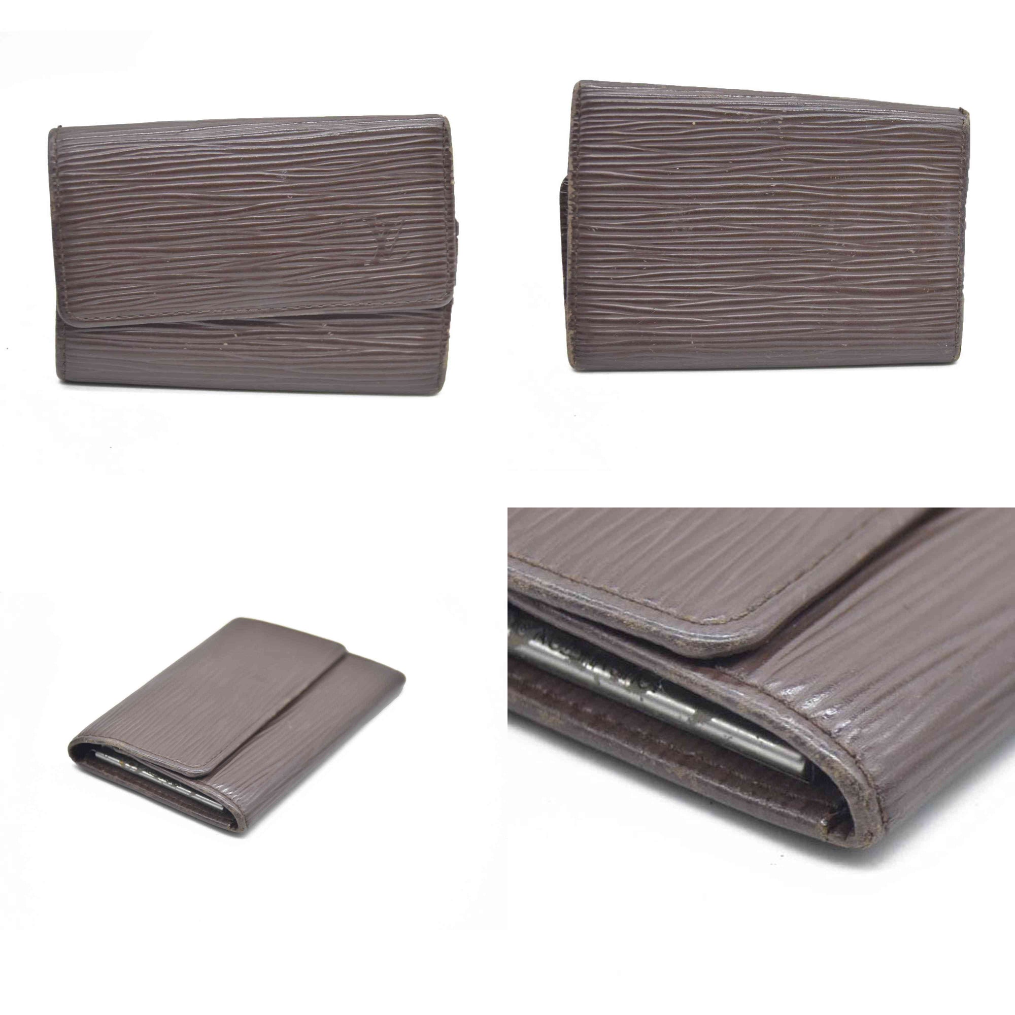 AUCTION $415 Louis Vuitton  Epi Multicles 6 Key Holder Cassis