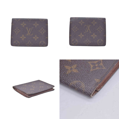 $605 1992 LOUIS VUITTON LV Card Case Monogram Brown CT0942 CONSIGNMENT 10020920