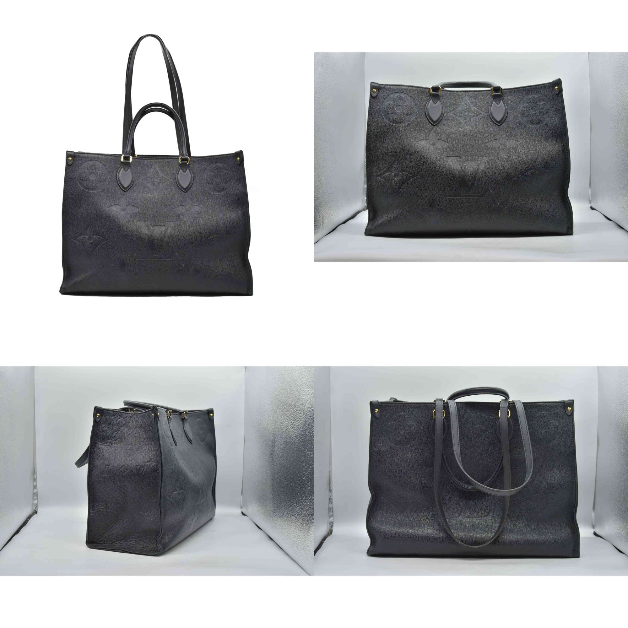 $3750 Louis Vuitton Onthego GM Empreinte Leather Black RFID
