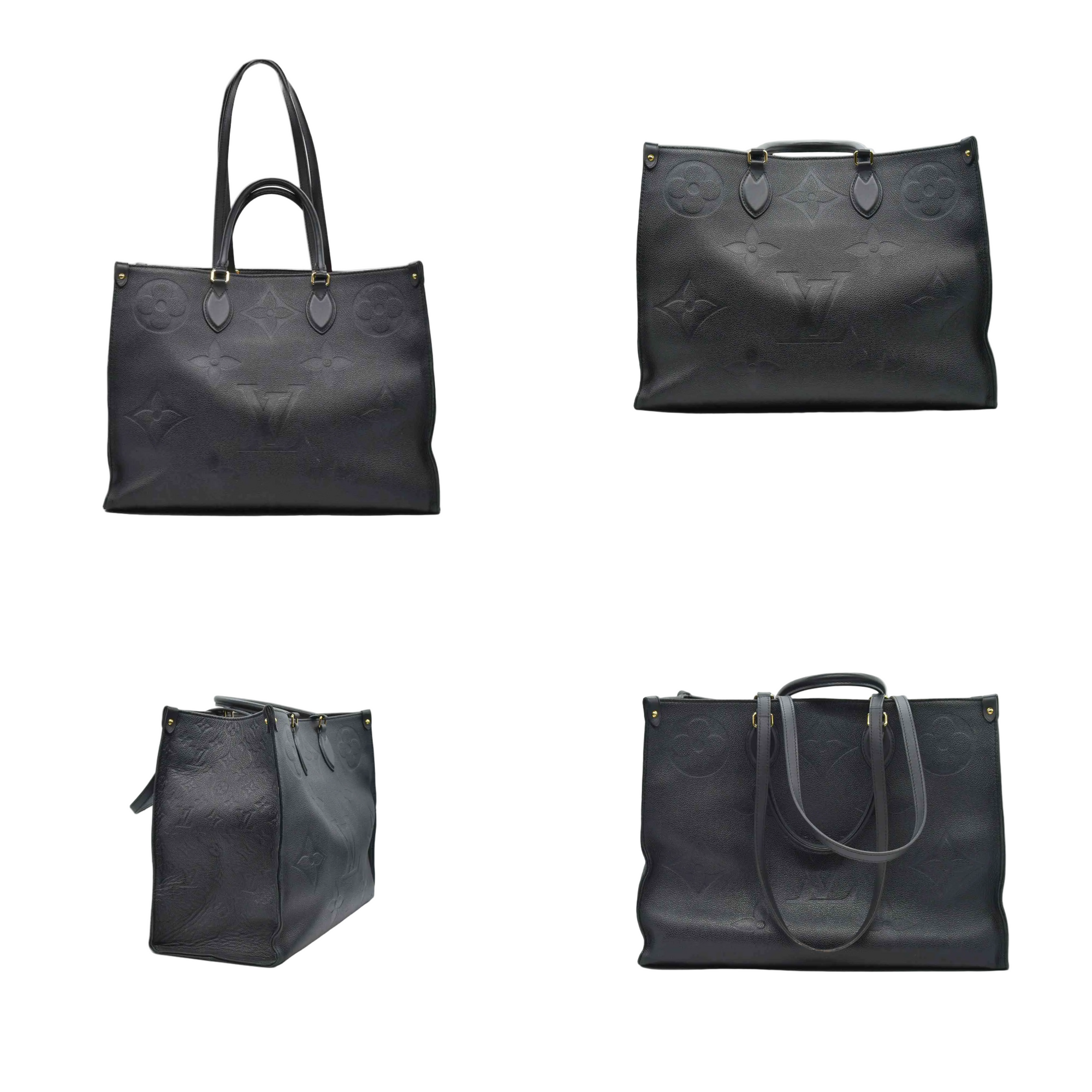 $3750 Louis Vuitton Onthego GM Empreinte Leather Black RFID CONSIGNMENT 10019994