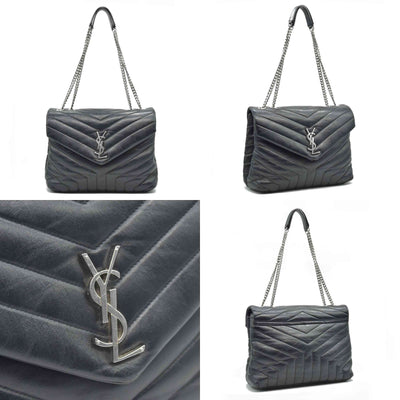 $2900 Saint Laurent Medium Loulou Matelassé Leather Shoulder Bag CONSIGNMENT