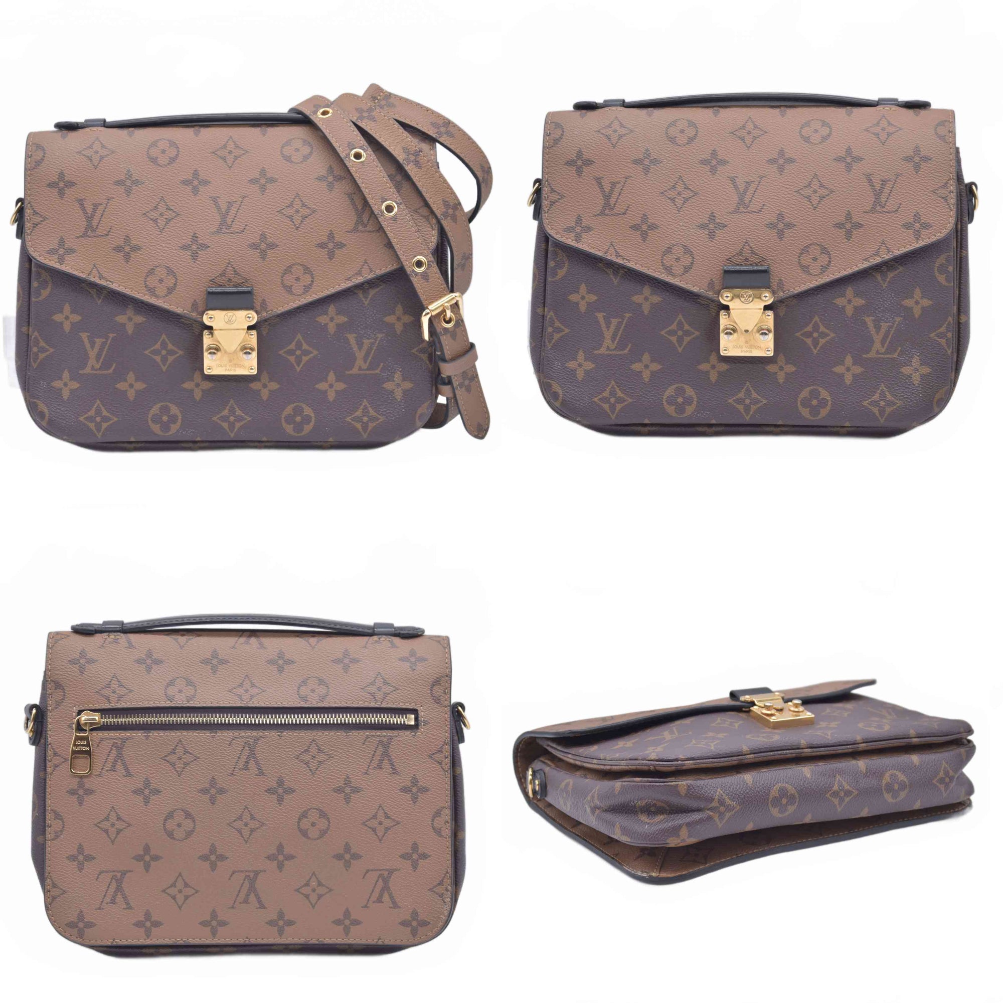 $2840 2020 Louis Vuitton Reverse Monogram Pochette Metis DR5200 10020897