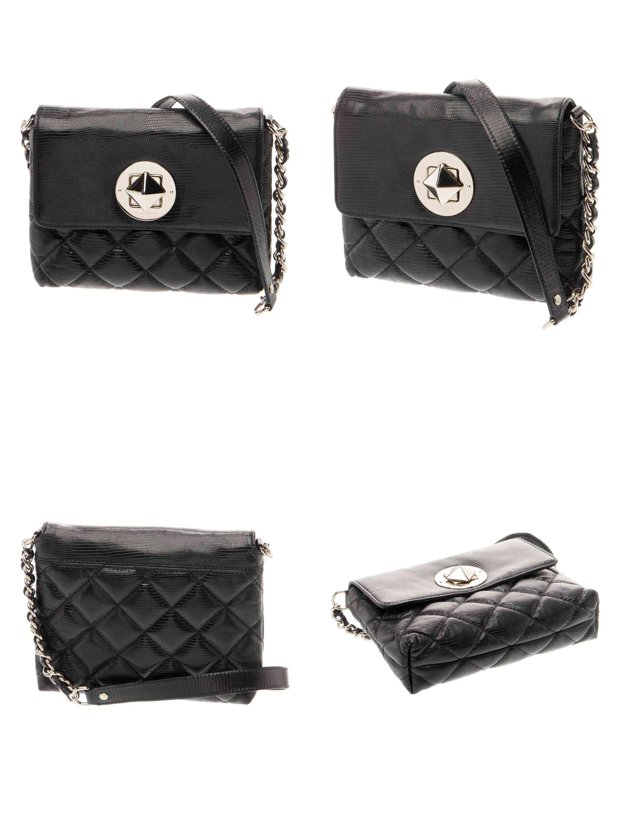 $398 Kate Spade Christy Gold Coast Black Crossbody