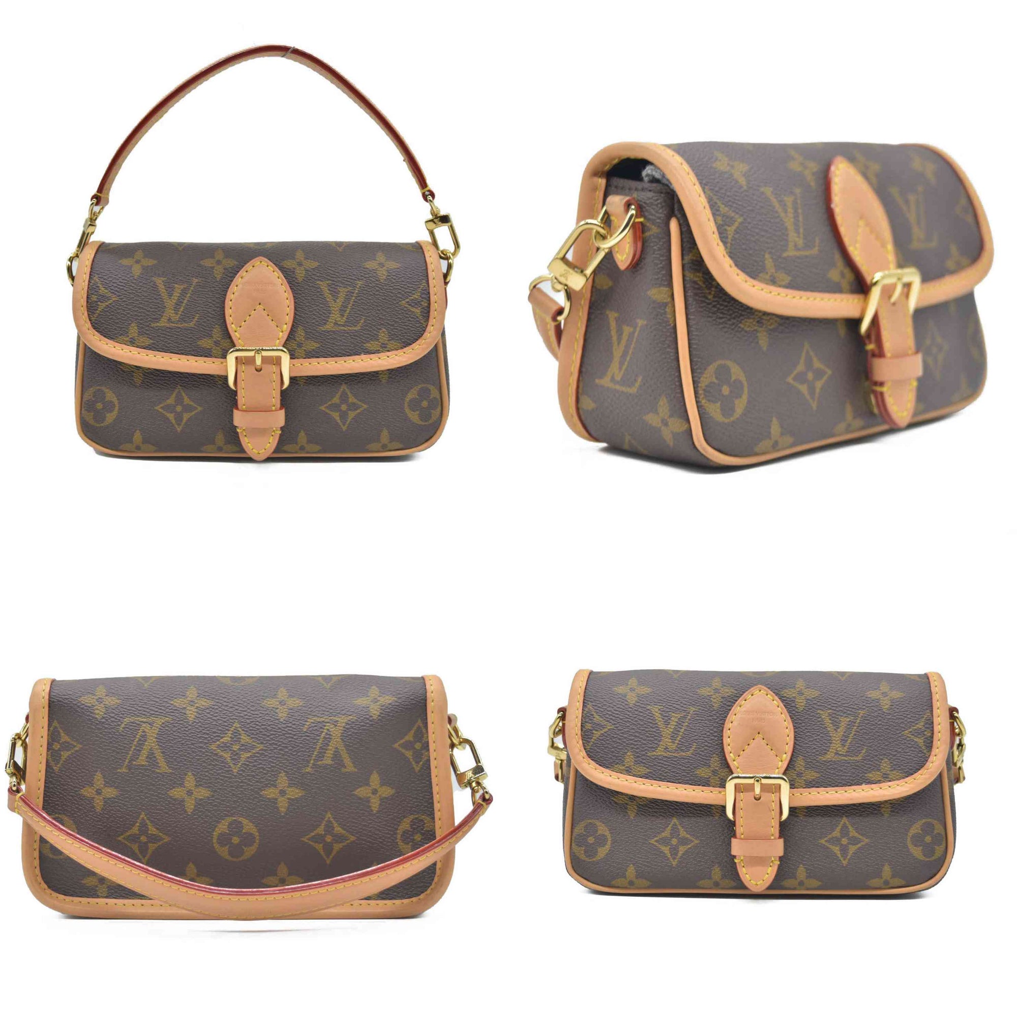 $2170 Louis Vuitton Monogram Nano Diane