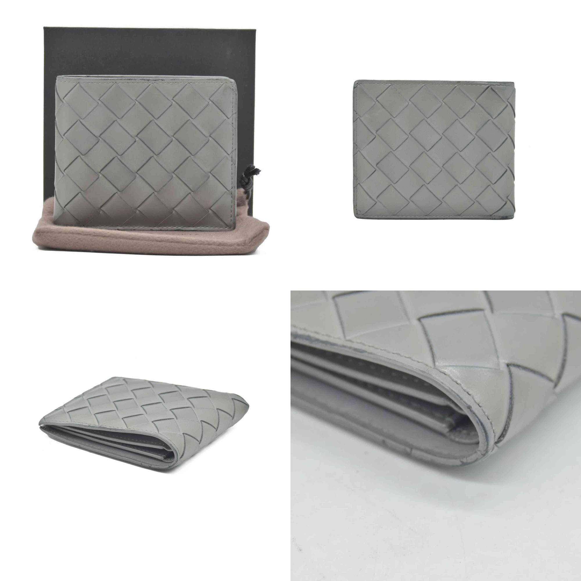 Bottega Veneta Nappa Maxi Intrecciato Bi-Fold Wallet