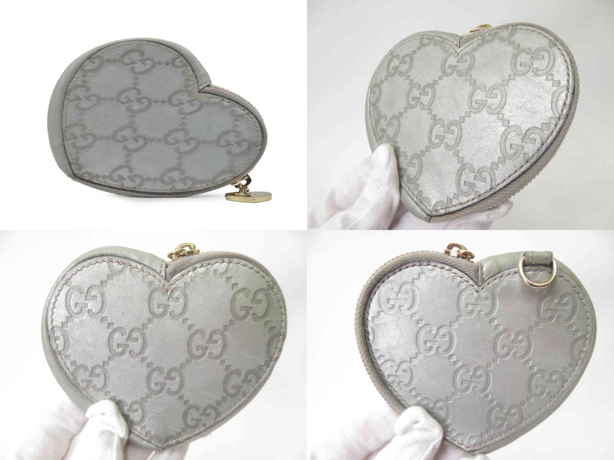 $520 GUCCI Guccissima Leather Coin Purse Compact Wallet