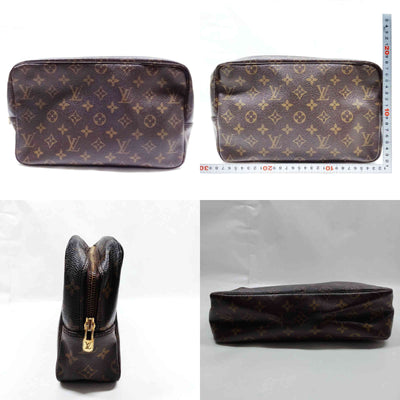 $600 1987 Louis Vuitton Monogram Trousse 28 Toiletry Bag Cosmetic TH872