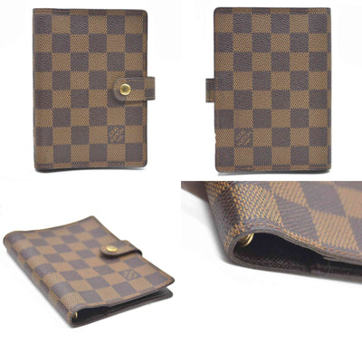 Louis Vuitton Damier Agenda PM Notebook Cover Brown CA0978
