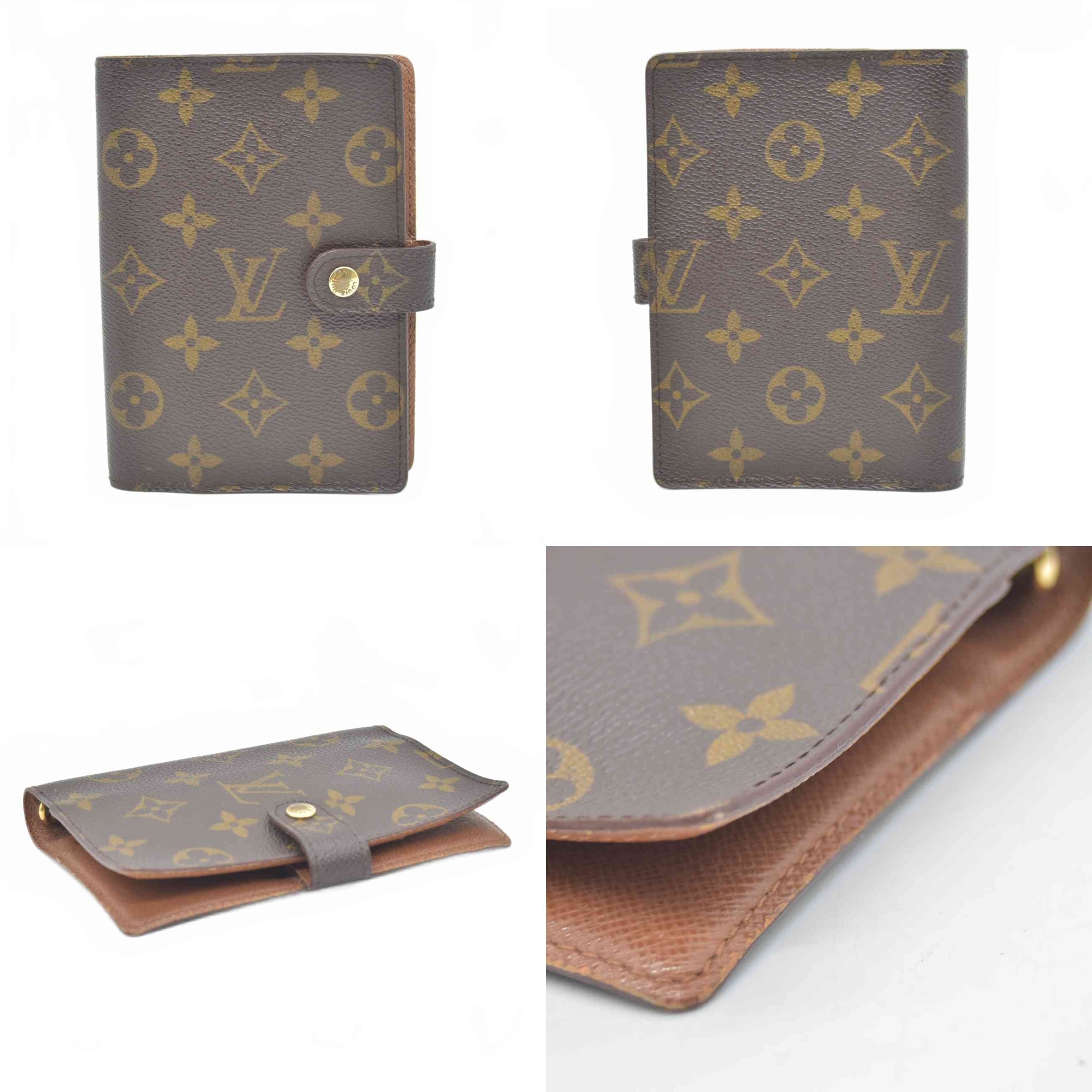$505 1998 Louis Vuitton Monogram Agenda Cover Small  CA0938
