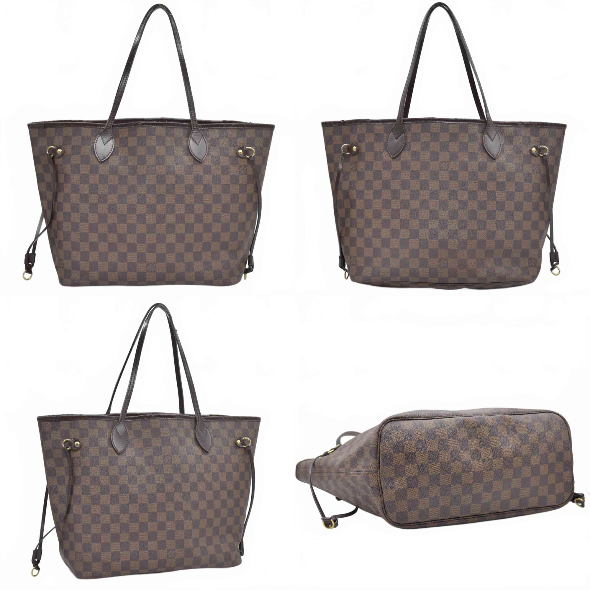 $2240 2008 Louis Vuitton Damier Ebene Neverfull MM SP2088