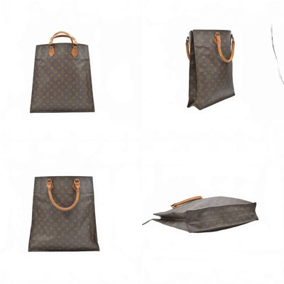 $1340 Louis Vuitton LV Hand Bag Sac Plat Brown Monogram