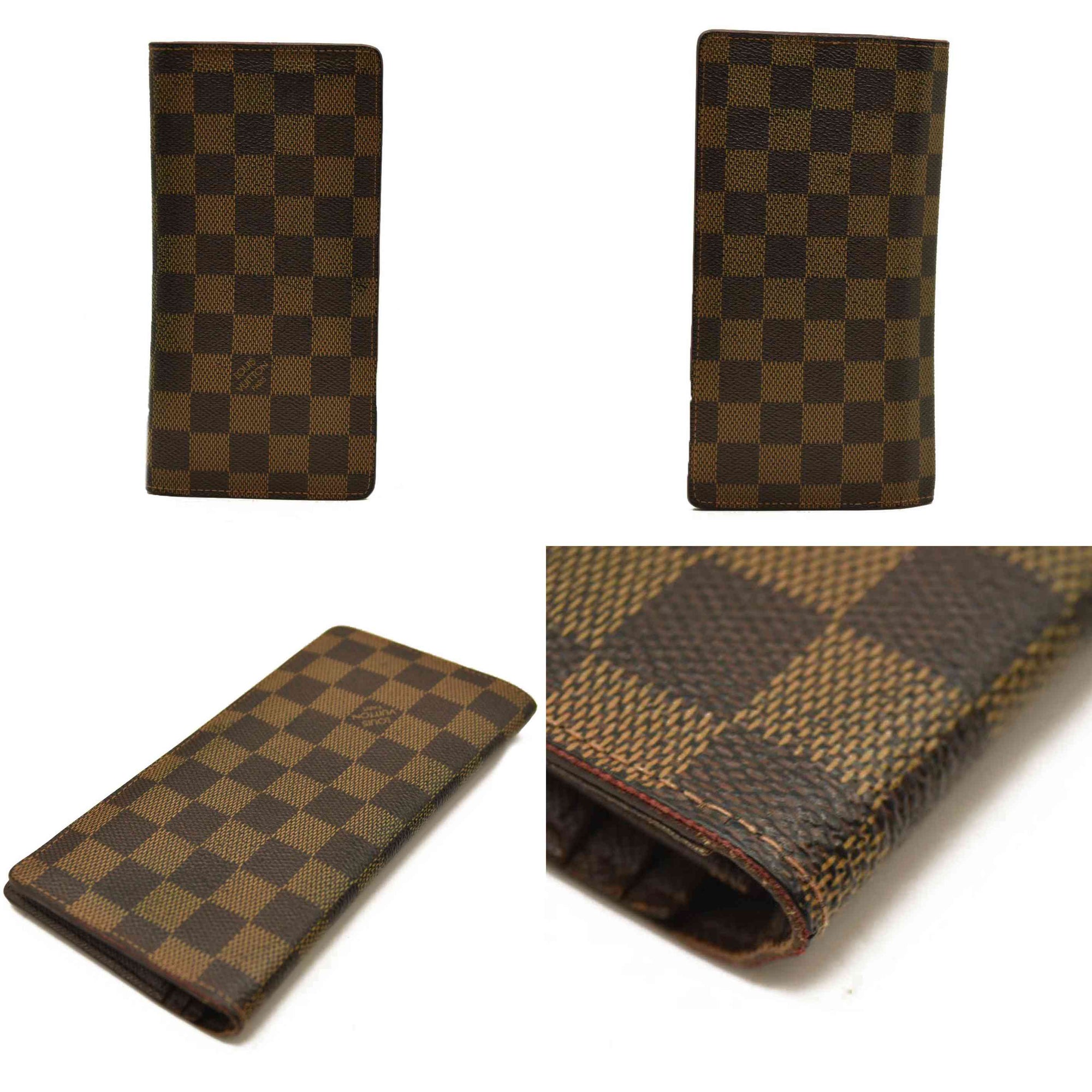 Louis Vuitton  Damier Ebene Porte-Cartes Credit Yen Checkbook Wallet
