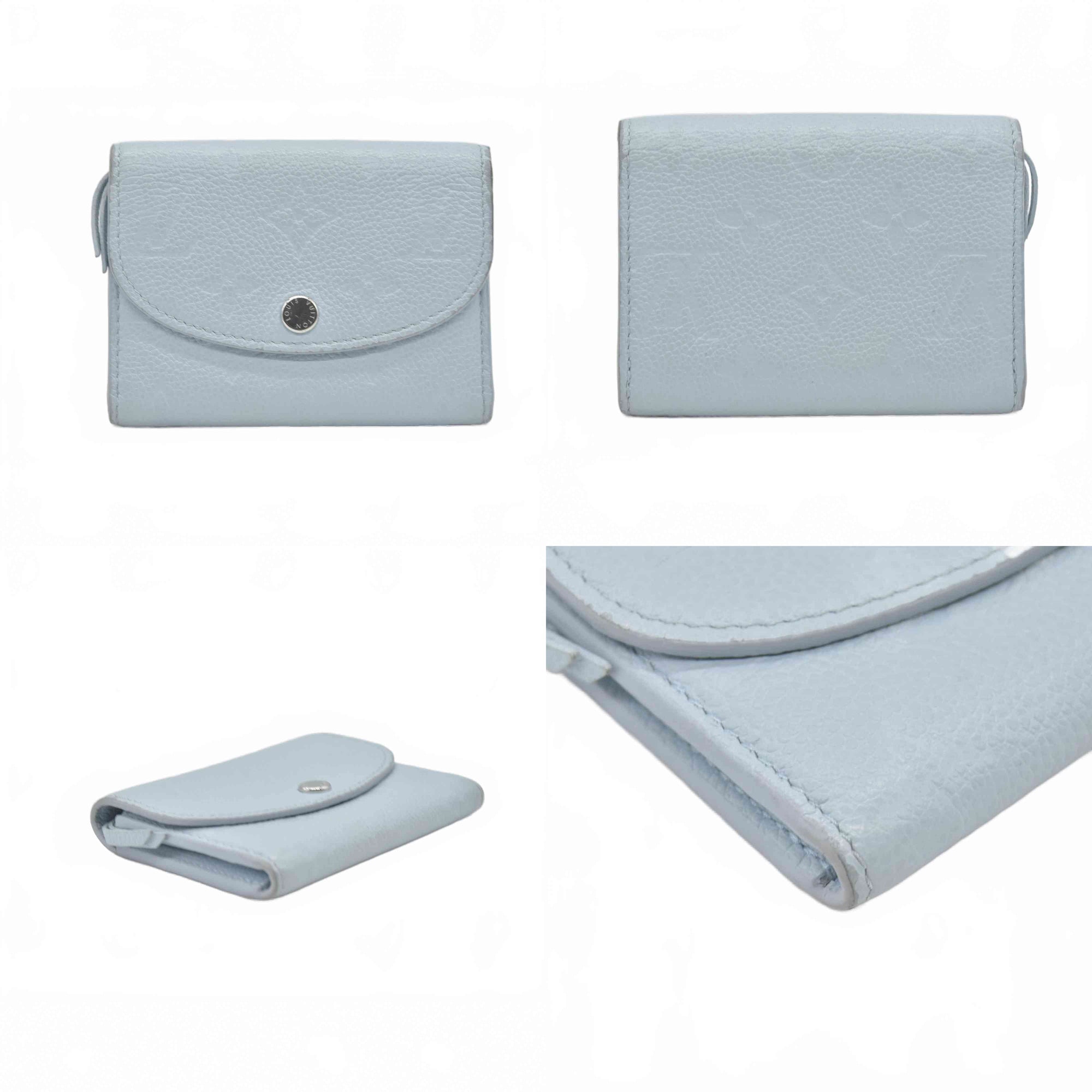 $640 Louis Vuitton Empreinte Rosalie Coin Purse Blue