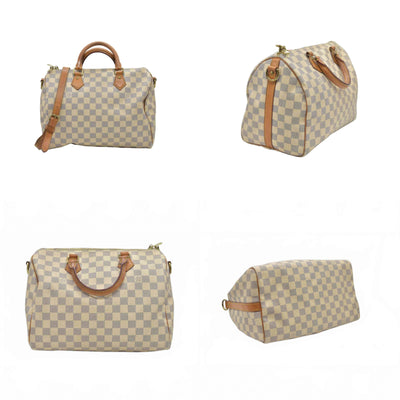 $1980 Louis Vuitton Damier Azur Speedy Bandouliere 30 SP2174