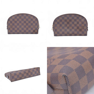 $850 2011 Louis Vuitton Damier Ebene Pochette Cosmetic GM Pouch Bag CA4181