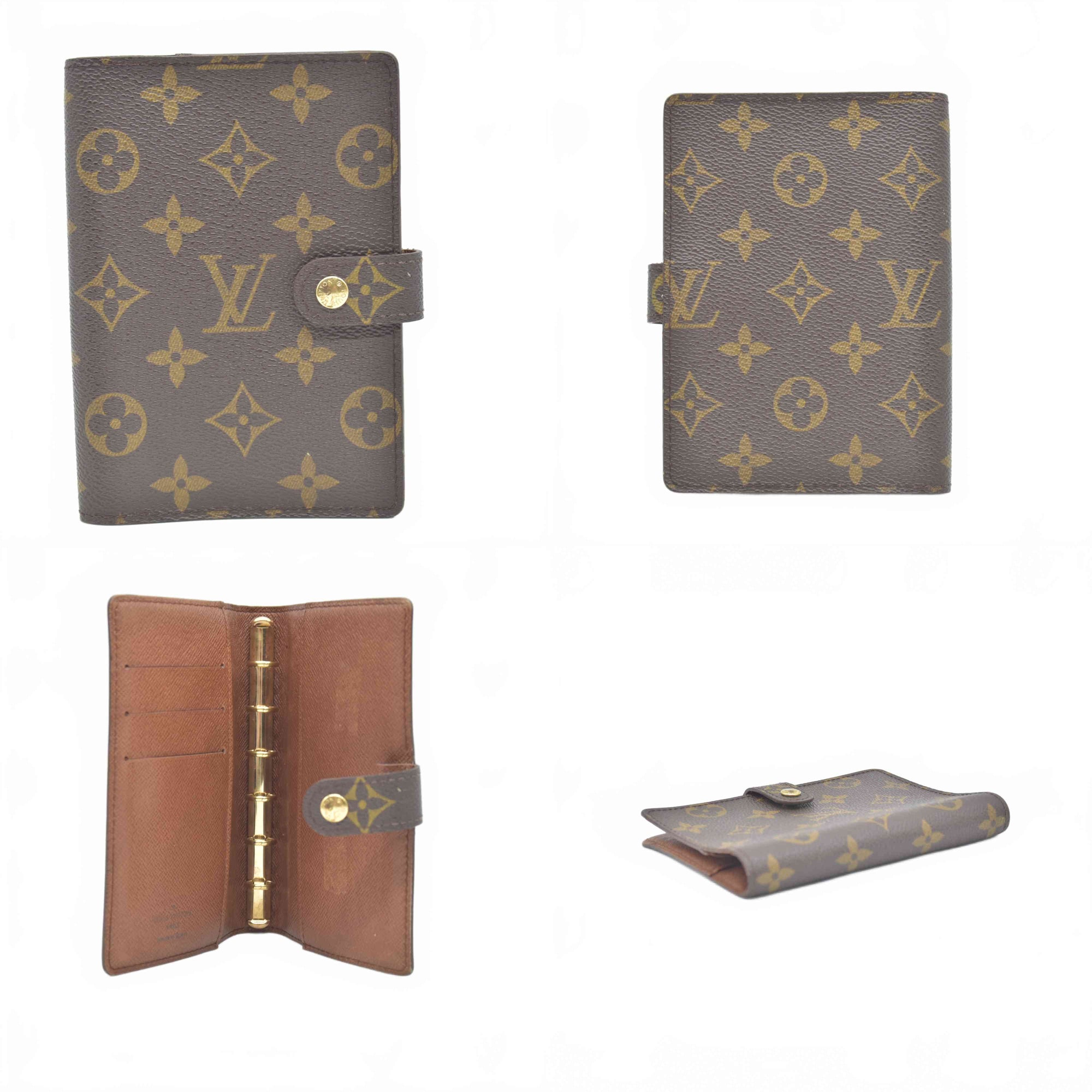 $505 1997 Louis Vuitton Monogram Agenda Cover Small CA1907