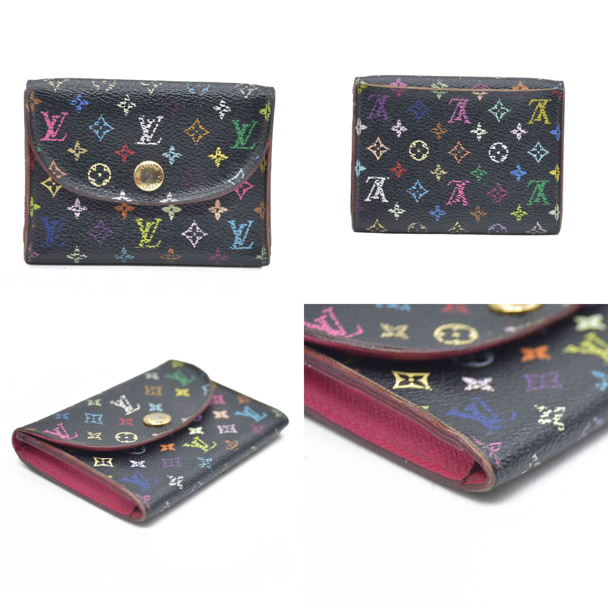 Louis Vuitton $650 Monogram Muakami Enveloppe Cartes De Visite Card Case CA2163