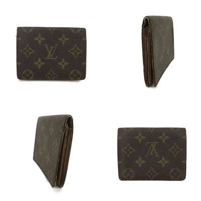 $360 1992 WELL WORN LOUIS VUITTON Monogram Card Holder Pass Case CT0942