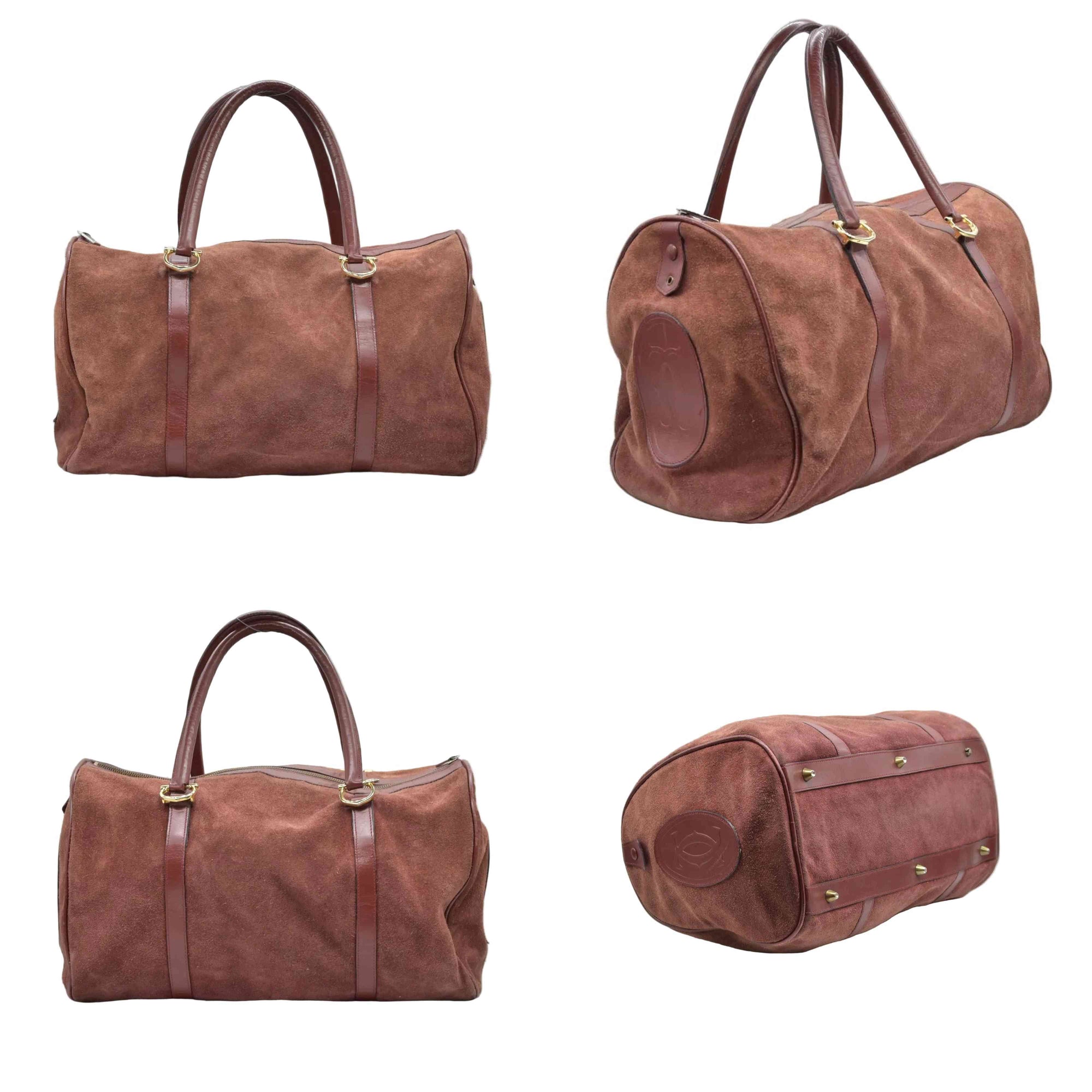 Cartier Suede Boston Bag Consignment