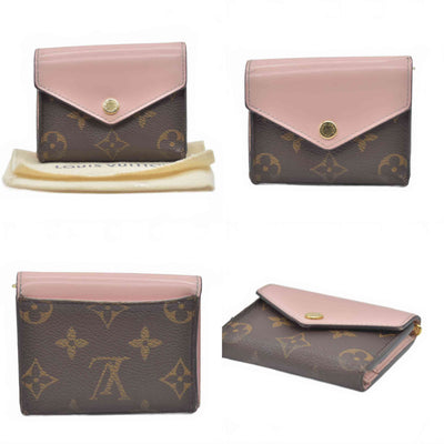 $625 2020 Louis Vuitton Monogram Zoe Wallet Pink Rose Ballerine MI0240