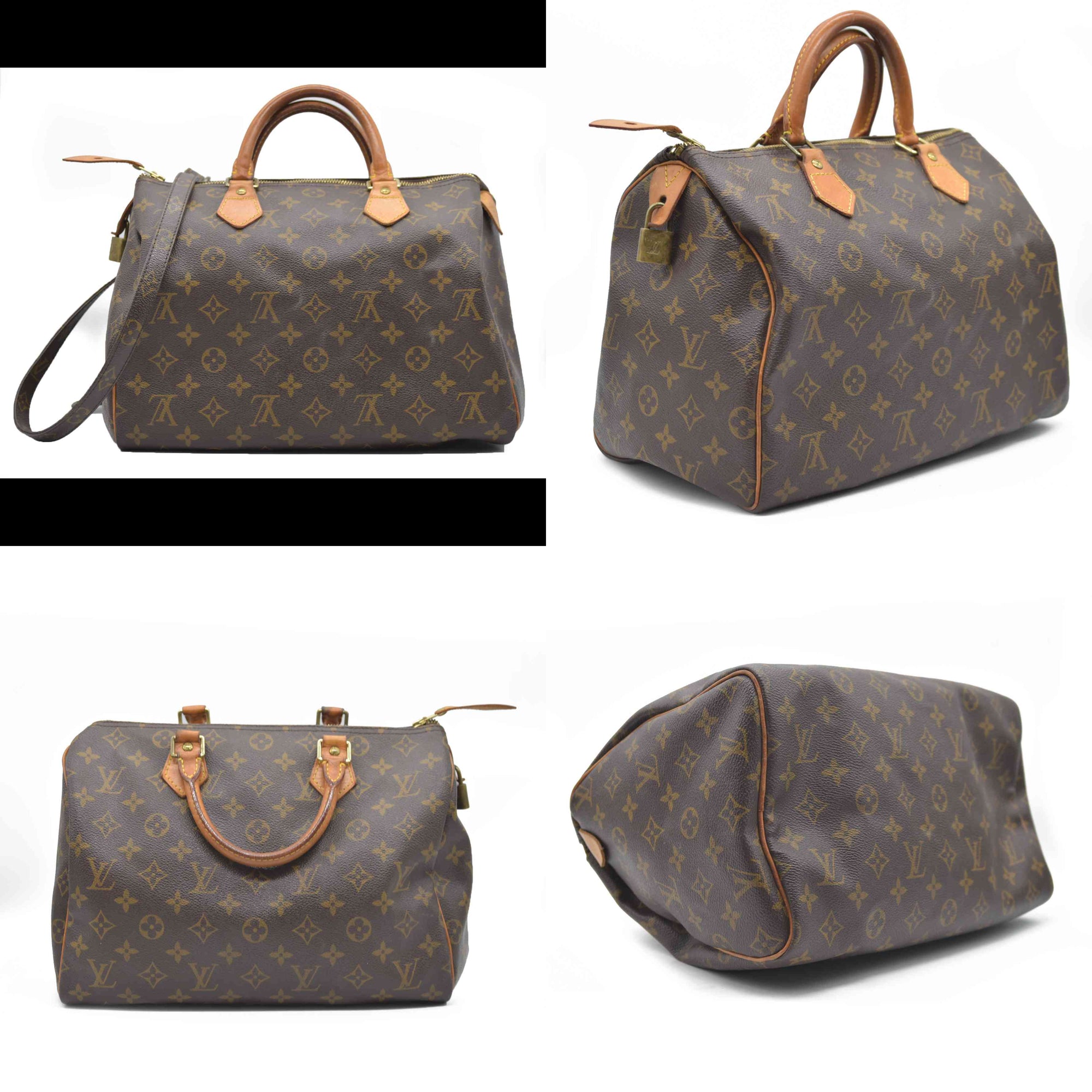 $1620 Louis Vuitton Monogram Speedy 30 SD1000 2000