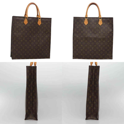 LOUIS VUITTON Monogram Sac Plat Hand Bag