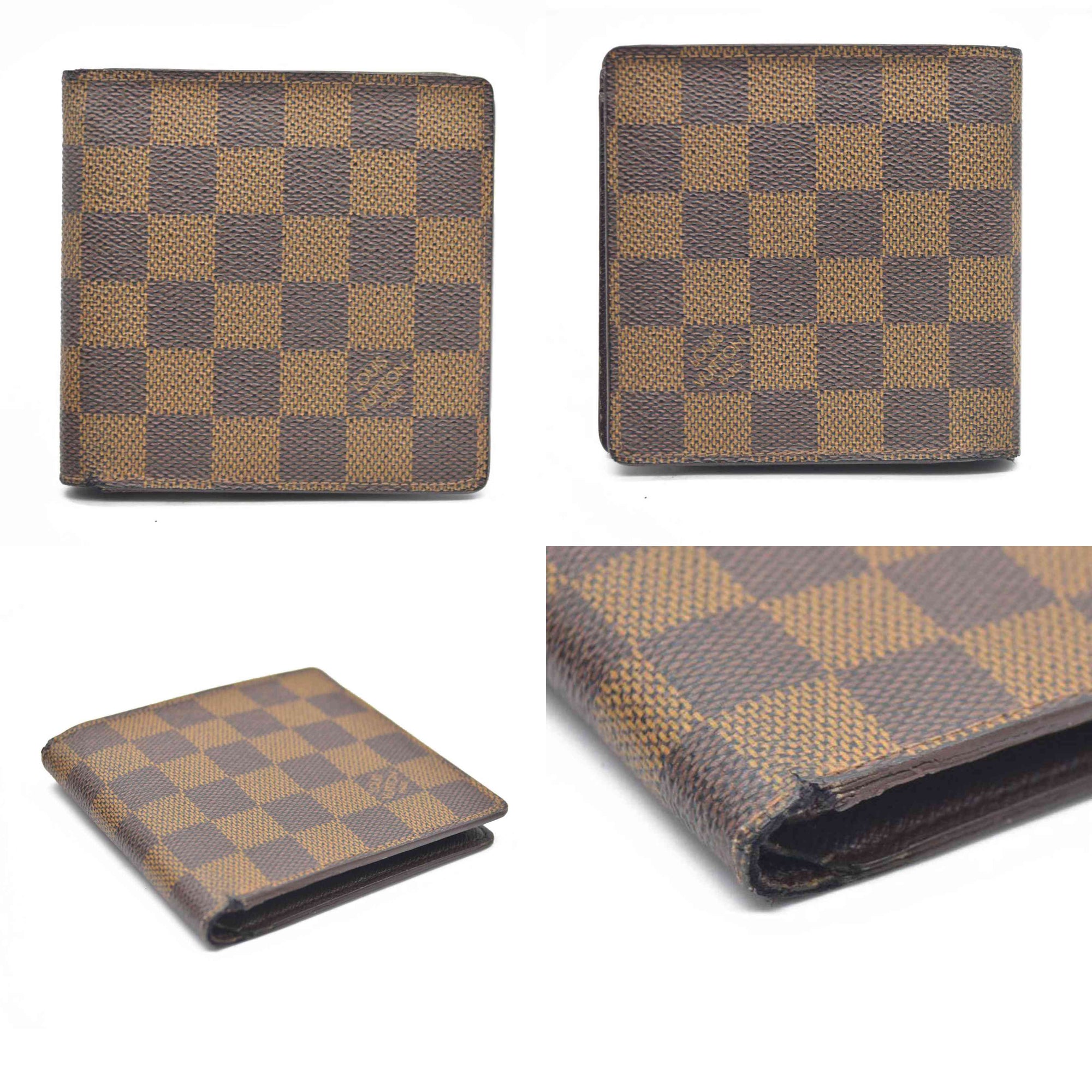 AUCTION $545 Louis Vuitton Damier Ebene Multiple Wallet