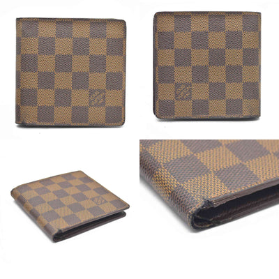 AUCTION $545 Louis Vuitton Damier Ebene Multiple Wallet