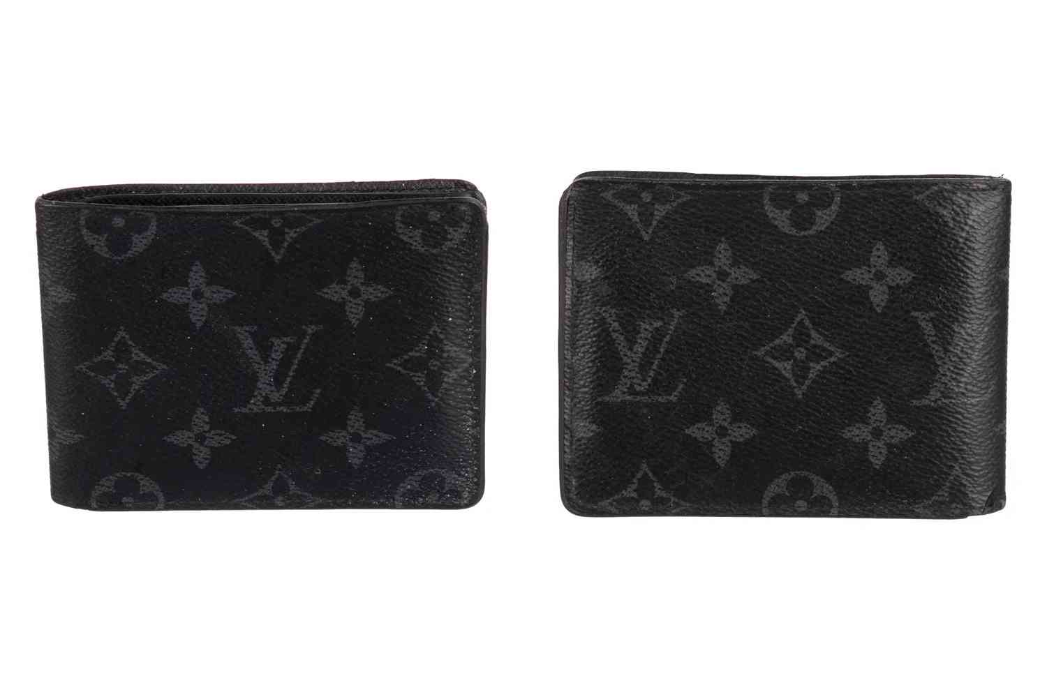 $545 Louis Vuitton  Monogram Eclipse Coated Canvas Slender NM