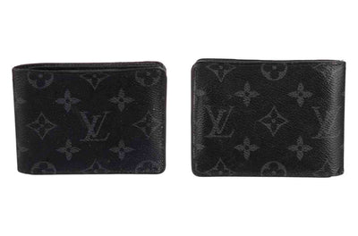$545 Louis Vuitton  Monogram Eclipse Coated Canvas Slender NM