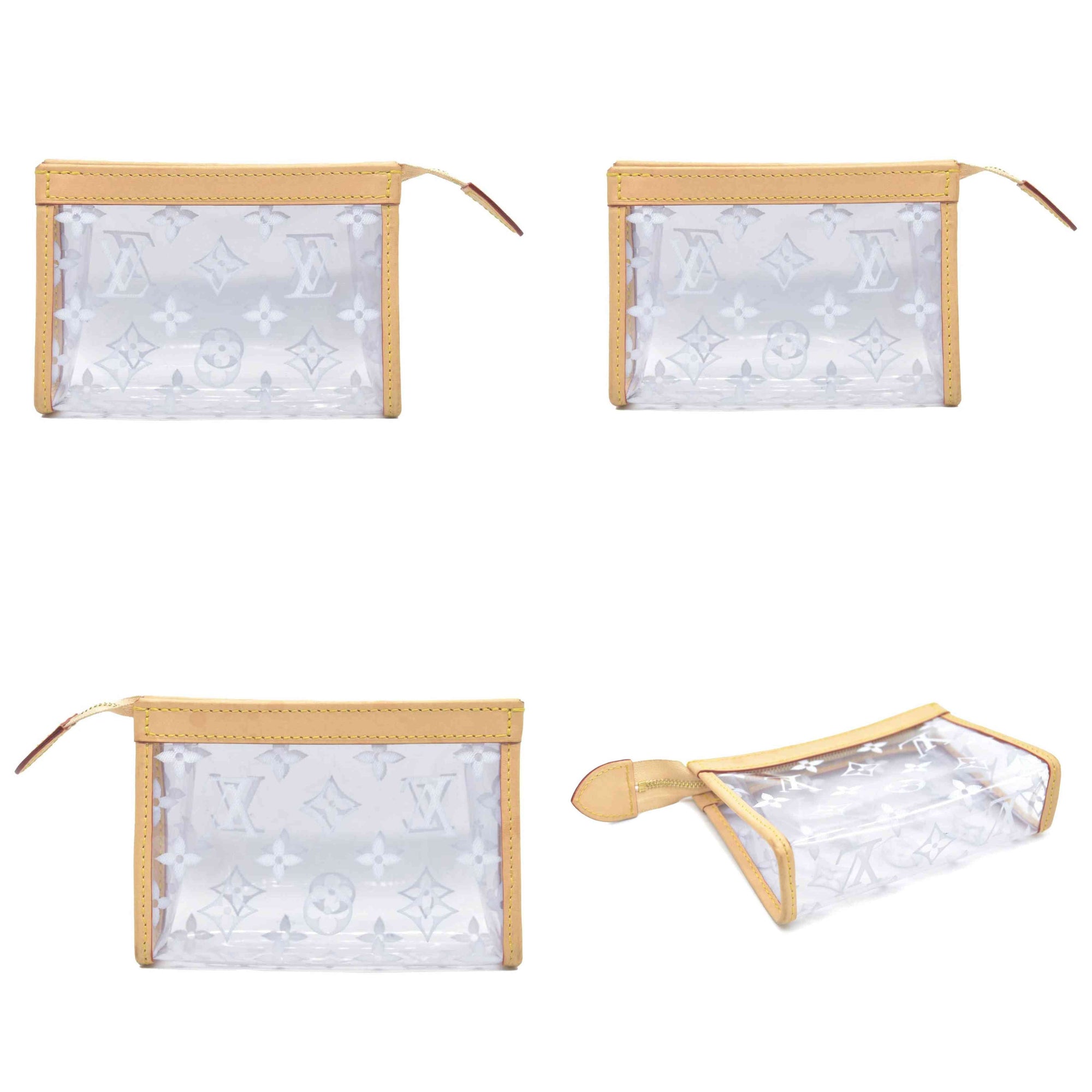 $1320 Louis Vuitton Medium Toilet Pouch 15 Translucent