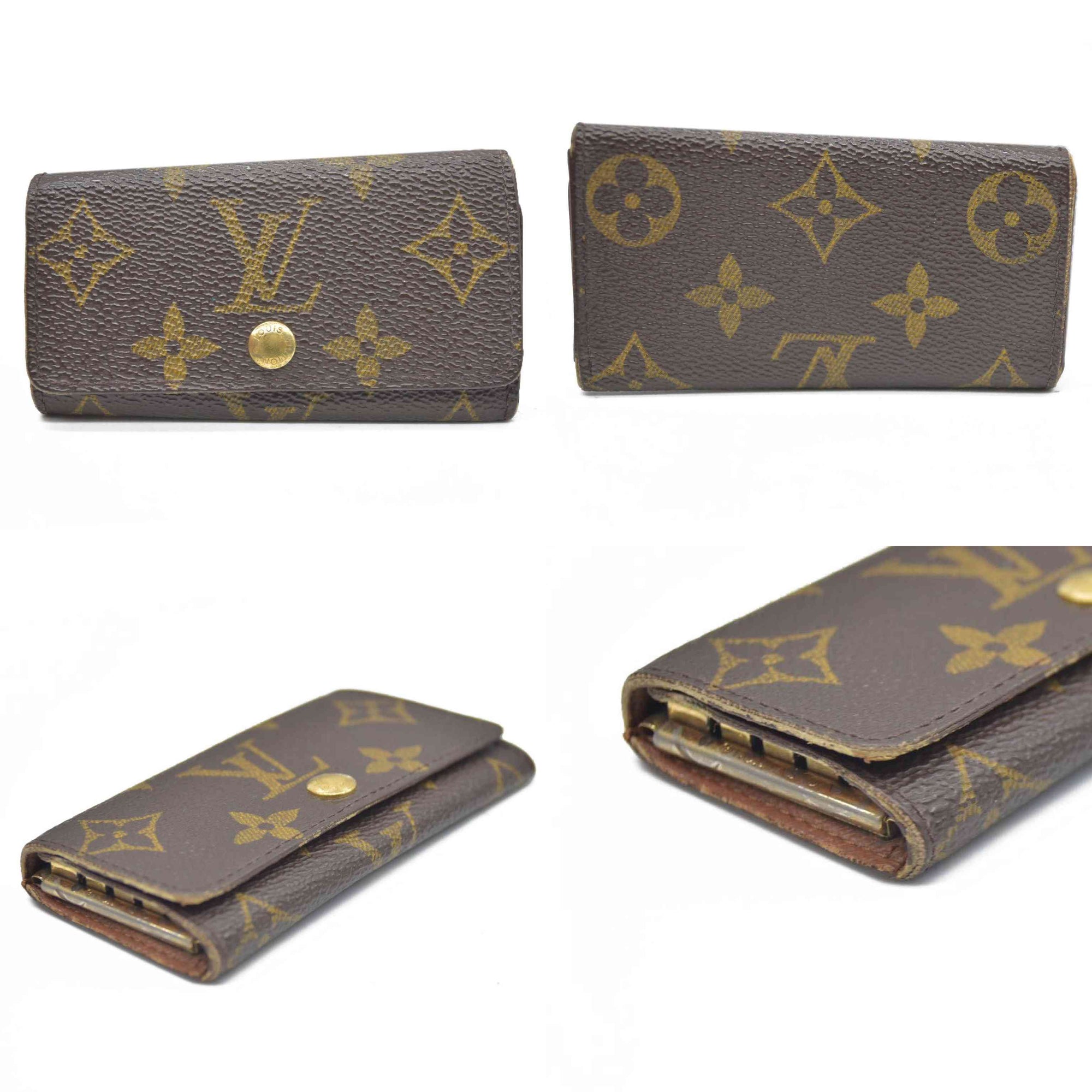AUCTION $295 Louis Vuitton Monogram Multiples 4 Ring Key Holder