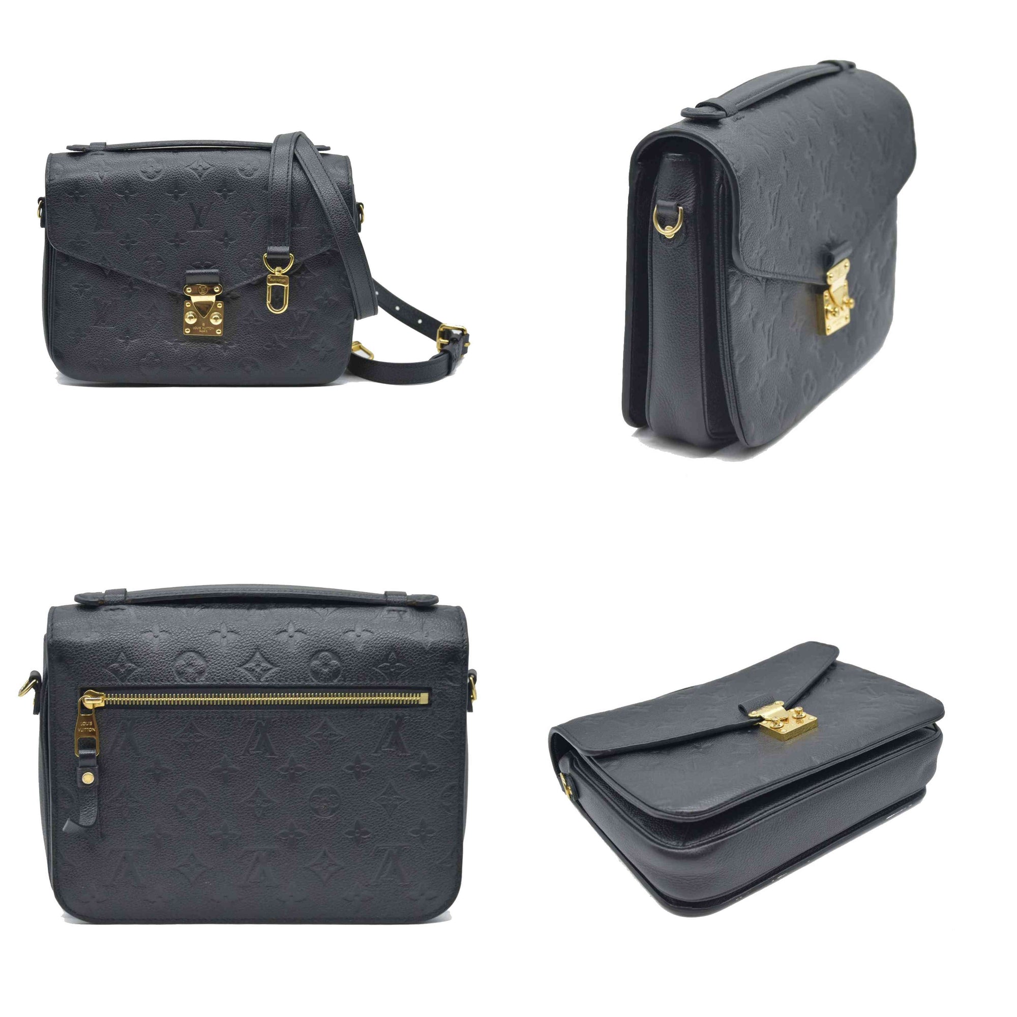 $3000 Louis Vuitton  Empreinte Pochette Metis Black