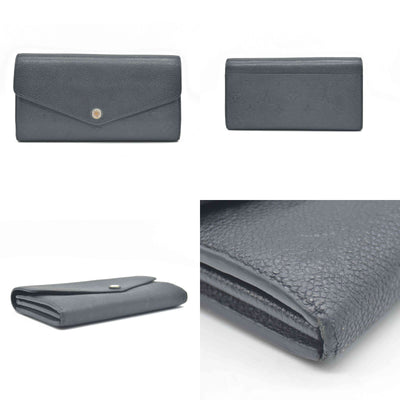 $950 Louis Vuitton  Empreinte Sarah Wallet NM Black 2017 CA1167