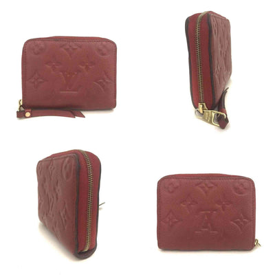 $760 Louis Vuitton Monogram Empreinte Zippy Zip Around Wallet Coin Purse TS2164