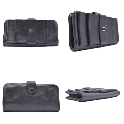 $1345 2013 Chanel  Sevruga Leather French Purse 18703978 CONSIGNMENT