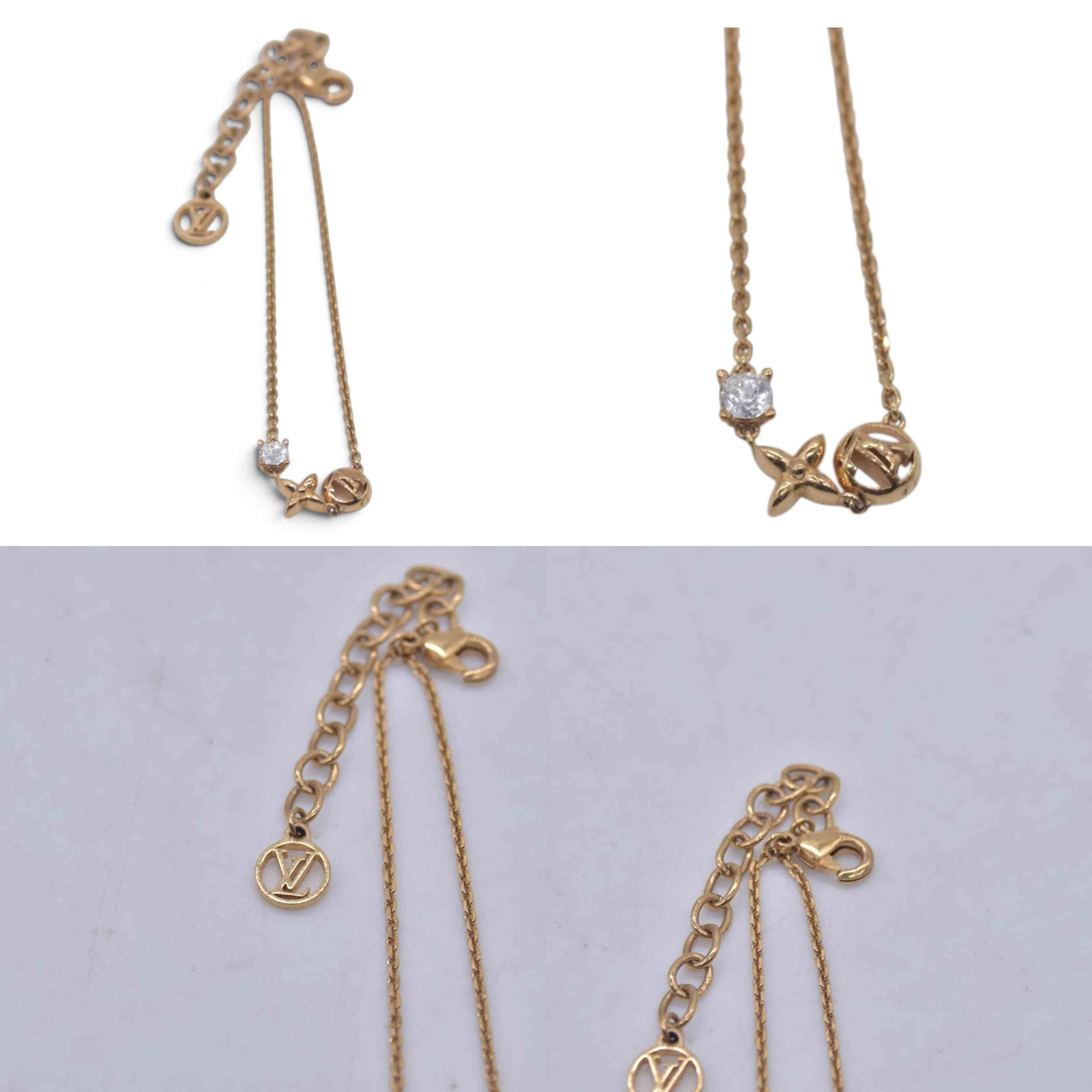 $520 LOUIS VUITTON Monogram Idylle Bracelet Gold CONSIGNMENT 10021648