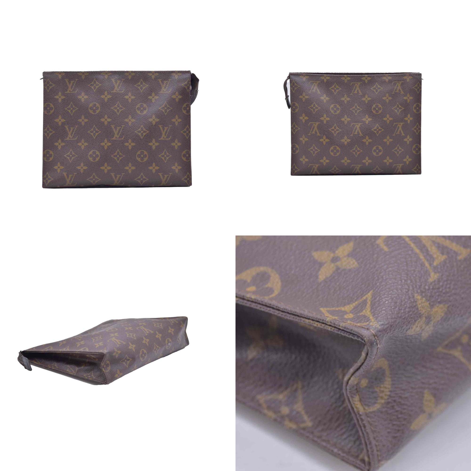 $760 Louis Vuitton Toiletry 26 Brown Monogram 833