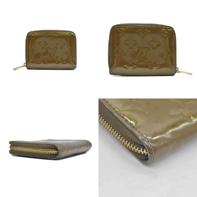 $520 Louis Vuitton Monogram Vernis Vernis Patent Leather Zippy Compact Wallet CONSIGNMENT