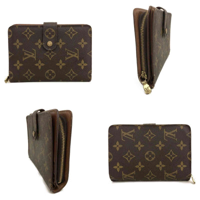 Louis Vuitton Monogram Porte Papier Zippe Bifold Wallet Brown SP1919