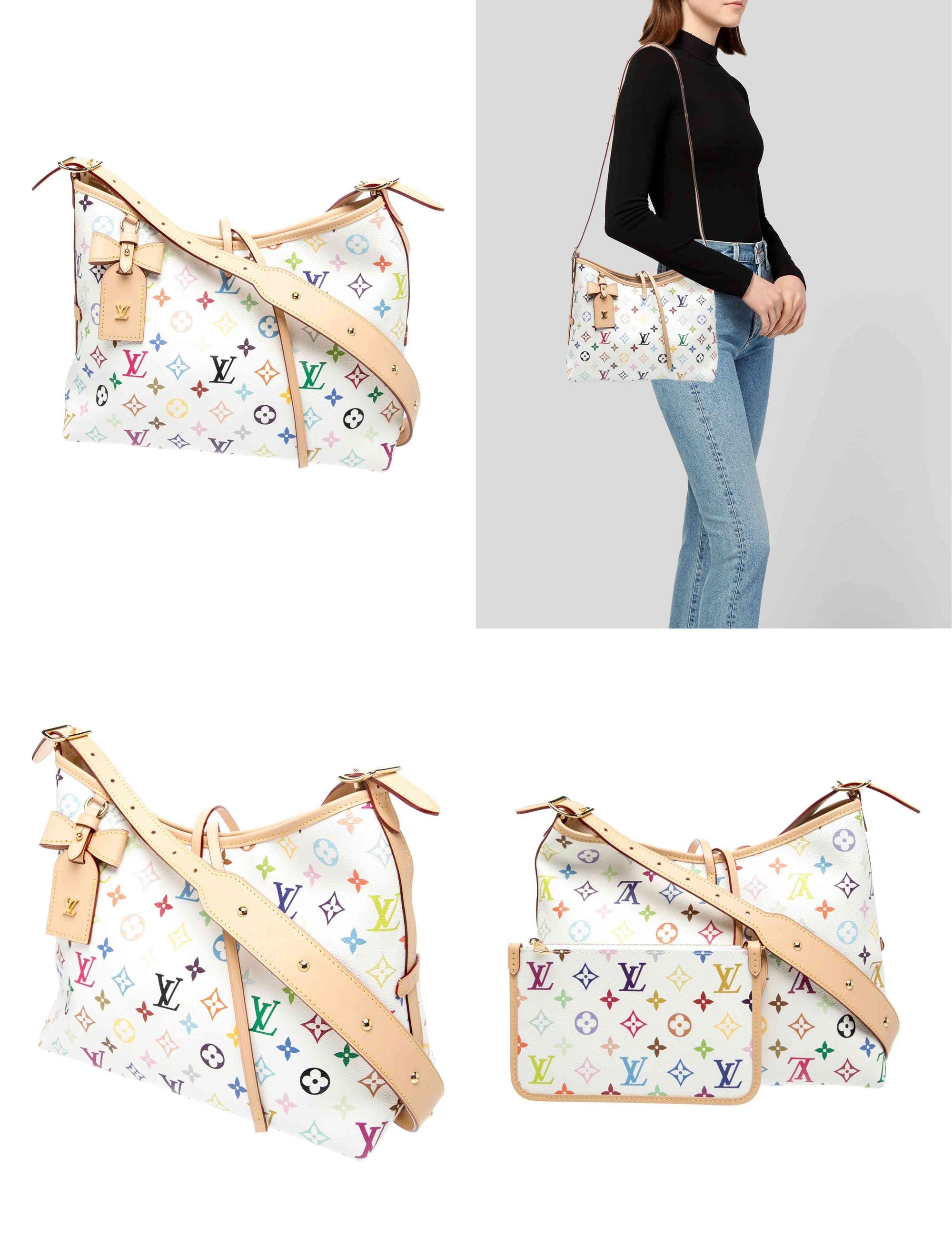$3450 2025  Louis Vuitton LV X TM Monogram Multicolor CarryAll PM White