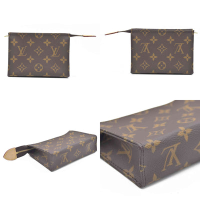 AUCTION $700 Louis Vuitton  Monogram Toiletry Pouch 15 Fuchsia