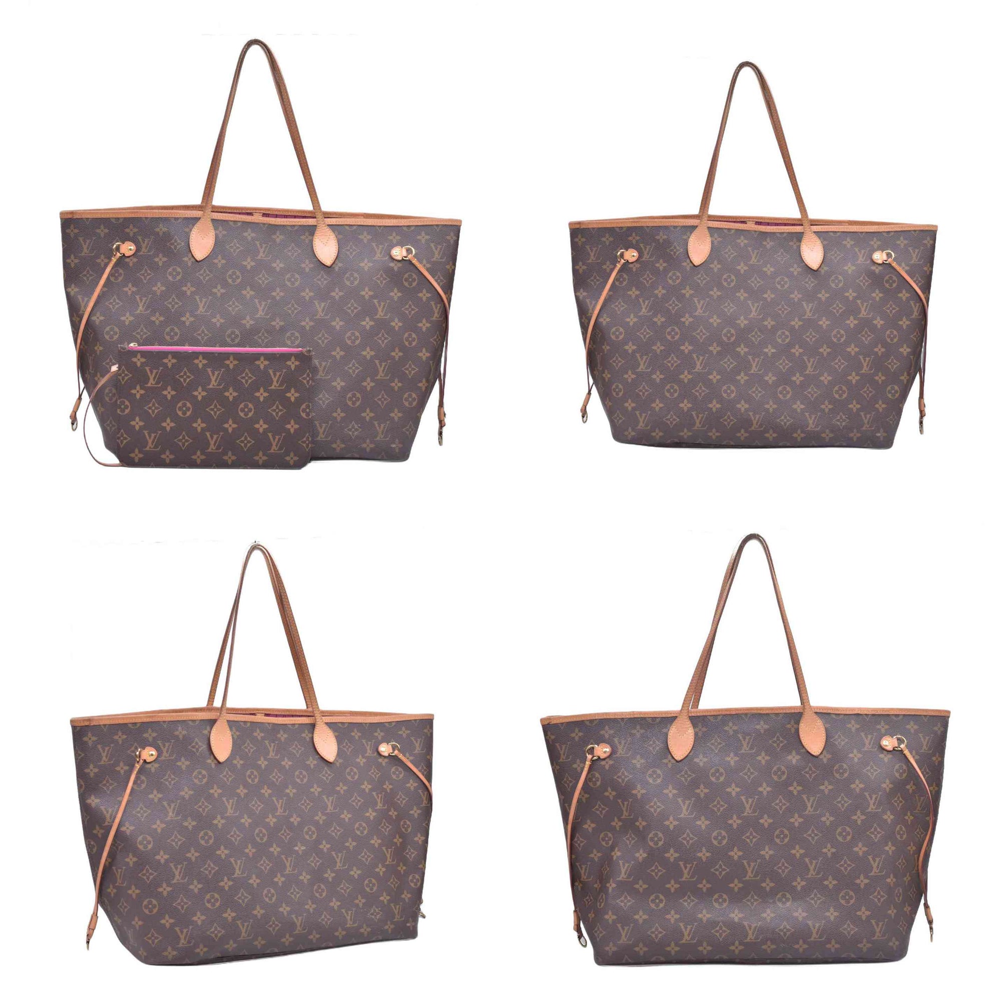 $2310 2015 Louis Vuitton Monogram Neo Neverfull GM Pivoine with Pouch SD4195