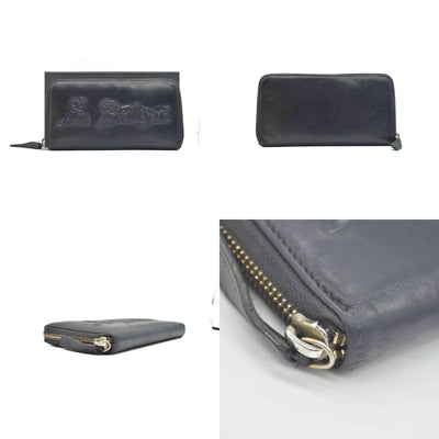 $840 BVLGARI ‘S.BULGARI’ ZIP AROUND WALLET BLACK CONSIGNMENT